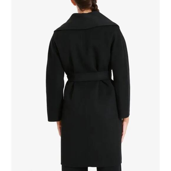 'S Max Mara belted virgin-wool coat, Black, Size 0 - Picture 8 of 10
